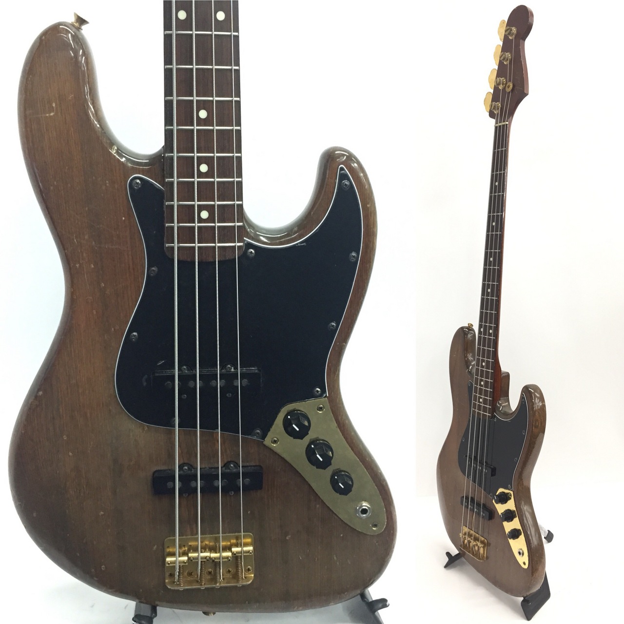 良品 Fender JAPAN JAZZ BASS ブラウン ベース - LITTLEHEROESDENTISTRY