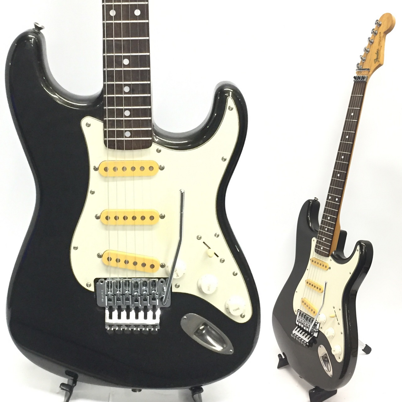 Fender Japan ST-362F Floyd Rose Metalic Black 【C】Serial 1985