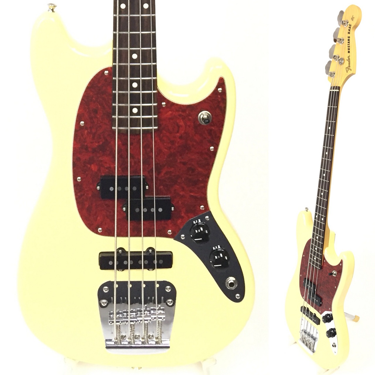 Fender Made in Japan Hybrid Mustang Bass Vintage White 2019年製 