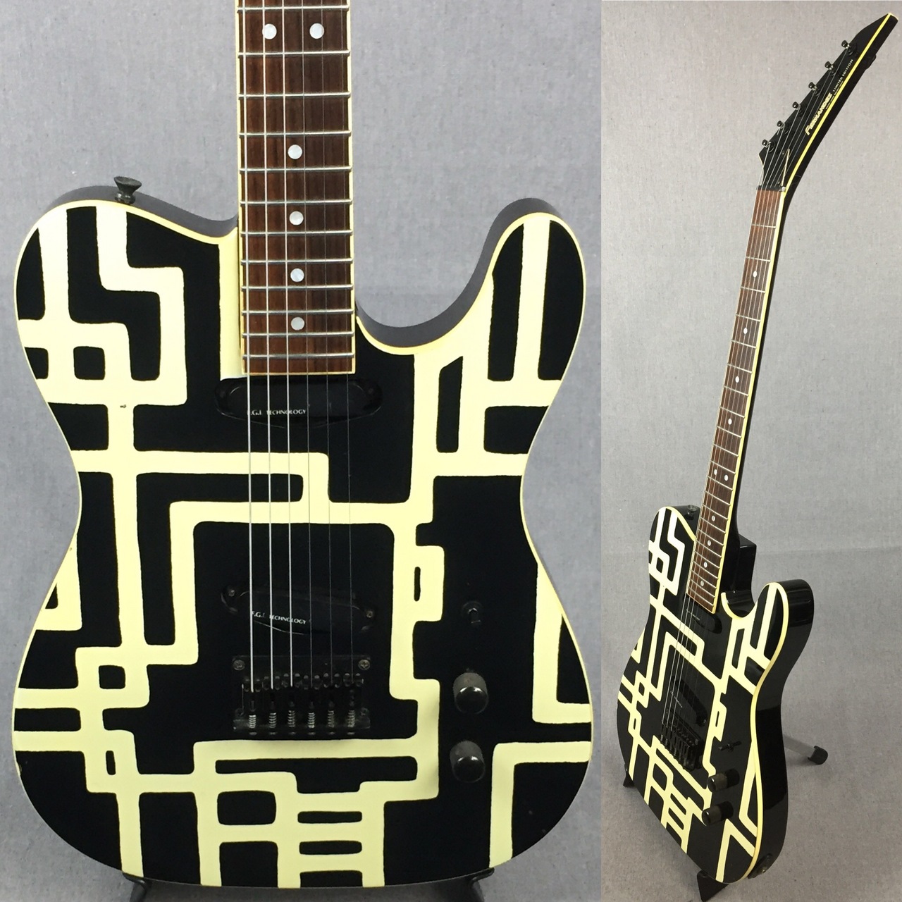 完璧 FERNANDES TE-95HT カスタム 布袋モデル エレキギター