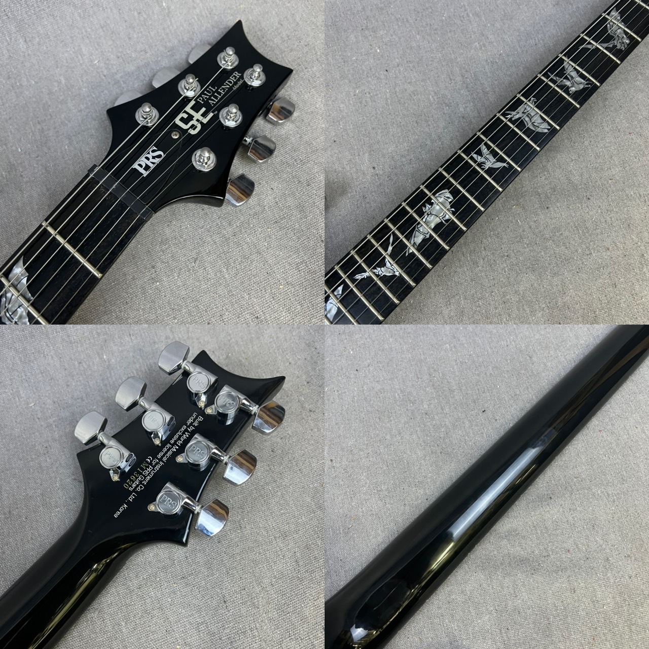 元Cradle Of FilthのギタリストPaul Allender氏のシグネーチャーモデル！ 特徴的なインレイとEMGアクティブPU搭載で