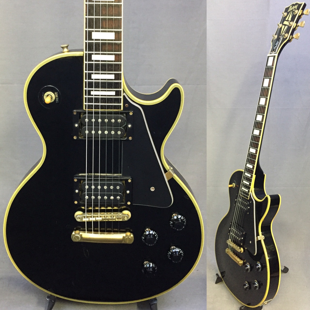 SALE人気Burny(バーニー）RLCシリーズ レスポールカスタムモデル ホワイト 日本製 ギター