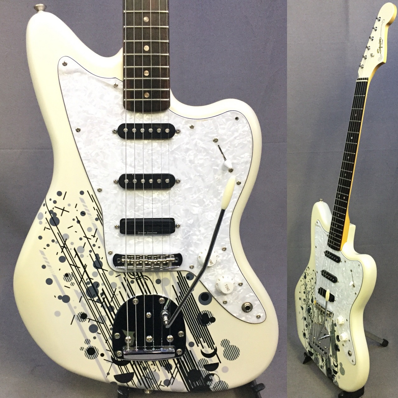 Squier by Fender SCANDAL MAMI Jazzmaster Pearl White 2016年製  買取りました。デジマートにて￥66,000で販売中！ - 楽器高価買取専門店 高く売るならチバカン楽器 千葉県 江戸川区 葛飾区 江東区 墨田区