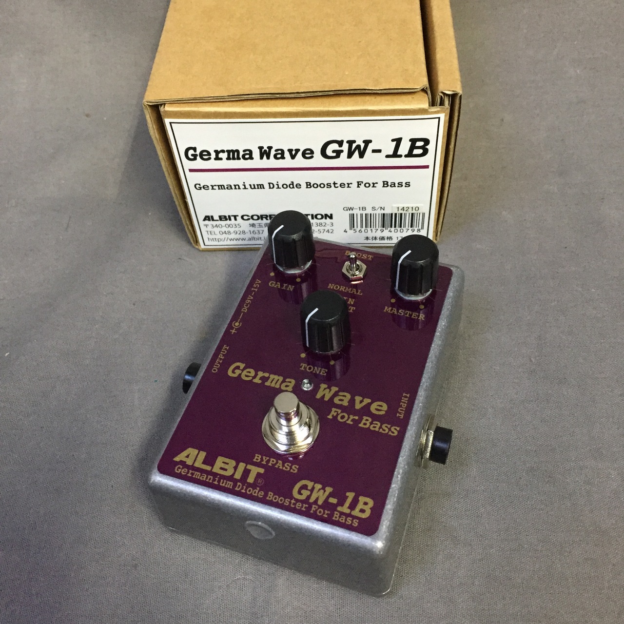 ALBIT GERMANIUM DIODE BOOSTER GW-1B 買取りました。デジマートにて