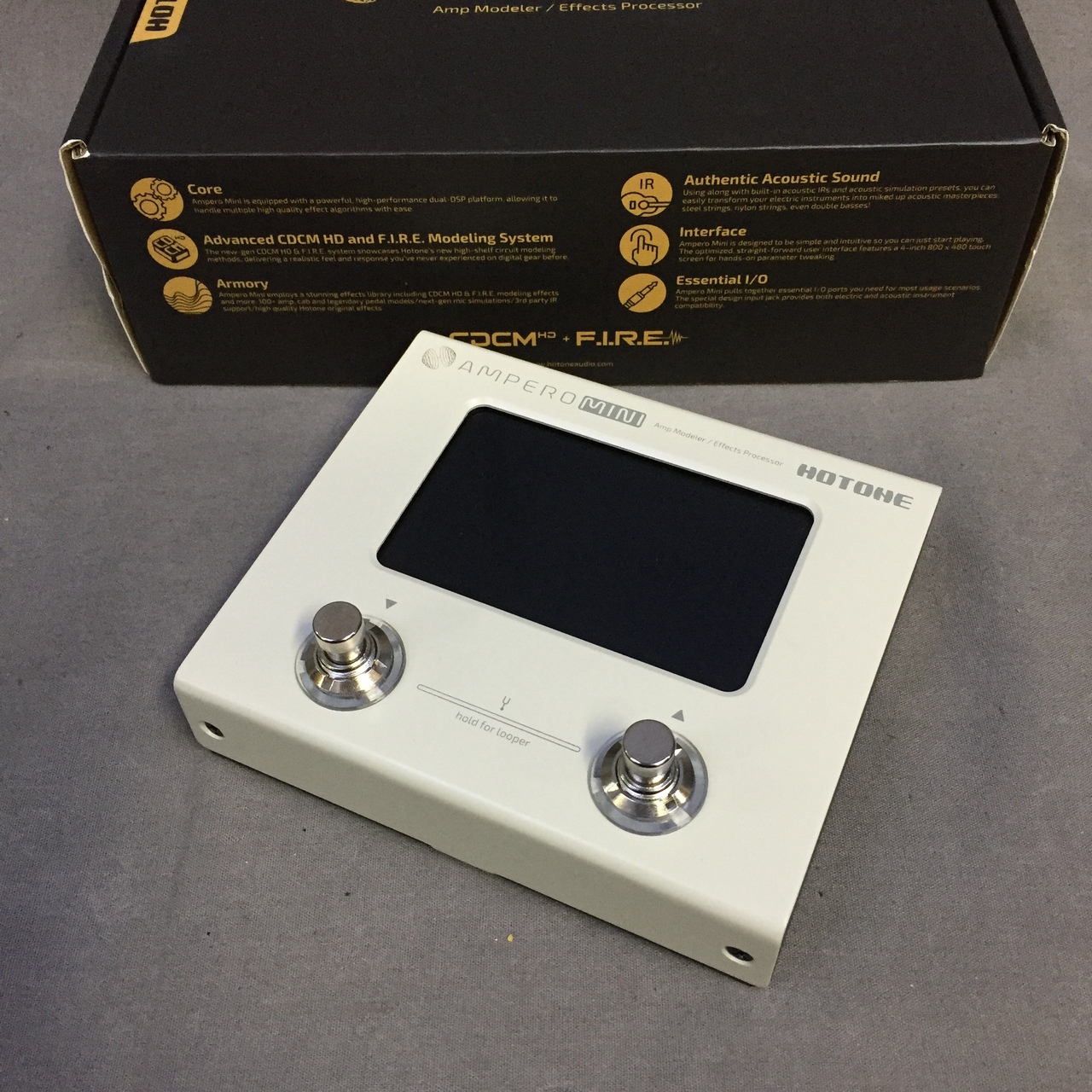 ギター HOTONE AMPERO MINI Marigold Hotone Ampero Mini Marigold Guitar amp modeling simulation
