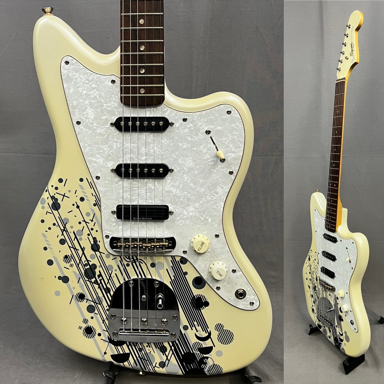 Squier by Fender SCANDAL MAMI Jazzmaster Pearl White 2016年製  買取りました。デジマートにて￥66,000で販売中！ - 楽器高価買取専門店 高く売るならチバカン楽器 千葉県 江戸川区 葛飾区 江東区 墨田区