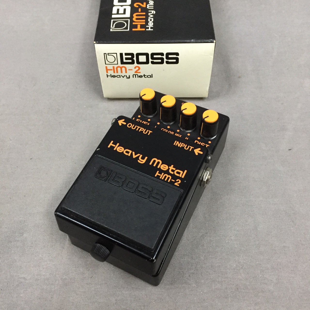 BOSS Heavy l HM-2 ACA ギターエフェクター BOSS HM-2 黒ラベル ACA電源仕様 旧箱付属 買取りました。デジマートに