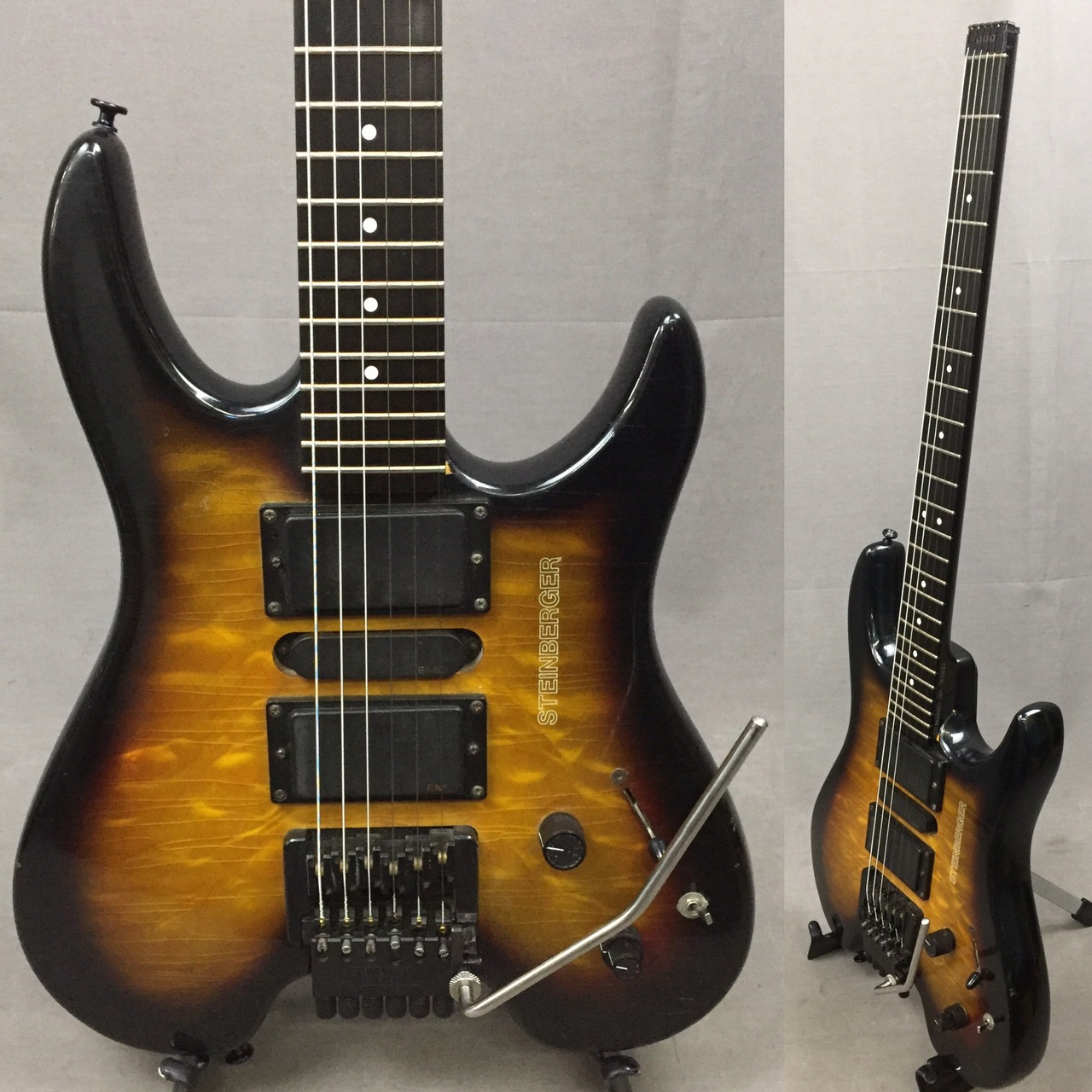 Steinberger USA GM7TA Honey Burst 1995年製 買取りました
