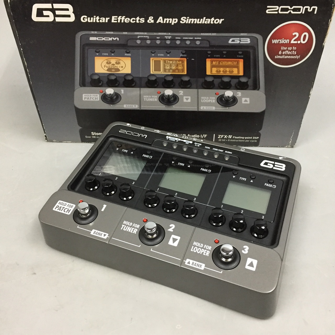 ZOOM G3 Version 2.0 買取りました。デジマートにて￥11,000で