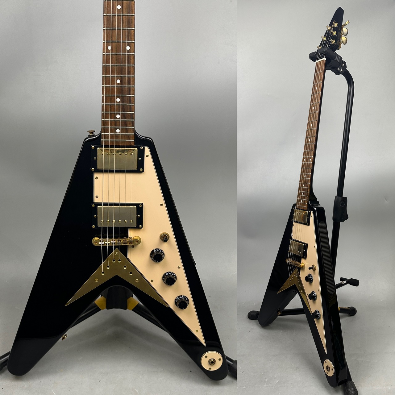 V Epiphone Flying エピフォン Gibson 940-EVCS : エボニー フライング
